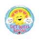 Get Well Soon Sunny fólia lufi 46 cm