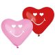 Szív Smiling Hearts léggömb, lufi 5 db-os 10 inch (25 cm)