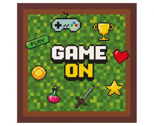 Játék Game On szalvéta 20 db-os 33x33 cm