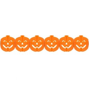 Halloween Tök papír girland 300 cm