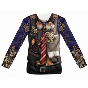 Kalóz Skull 3D férfi póló, felső M