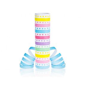 Színes Rainbow Dots szerpentin 4 m