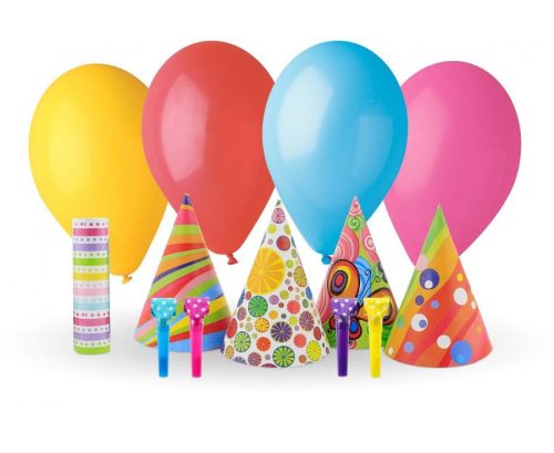 Színes Multicolor party szett 13 db-os