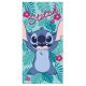 Disney Lilo és Stitch, A csillagkutya Happy fürdőlepedő, strand törölköző 70x140cm (Fast Dry) II. osztály