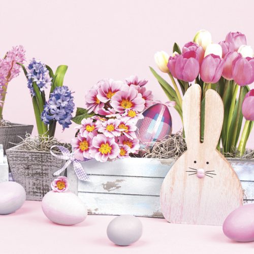 Húsvét Wooden Bunny szalvéta 20 db-os 33x33 cm