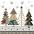 Karácsony Graphic Trees szalvéta 20 db-os 33x33 cm