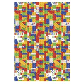 Lego mintázatú Block Fun A/4 gumis mappa