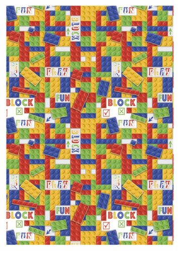 Lego mintázatú Block Fun A/4 gumis mappa