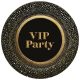 Party Gold VIP papírtányér 8 db-os 22,7 cm