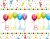 Happy Birthday Streamers műanyag asztalterítő 120x180 cm