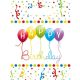 Happy Birthday Streamers ajándéktasak, ajándékzacskó 6 db-os
