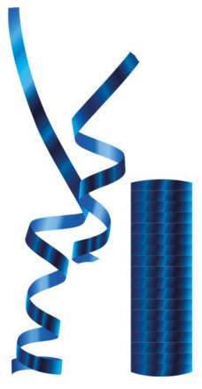 Kék Metallic szerpentin