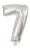 Mini 7-es Silver szám Fólia lufi 33 cm