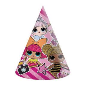 LOL Surprise Glitterati parti kalap, csákó 6 db-os