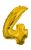 Arany Gold óriás 4-es szám fólia lufi 85 cm