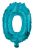 Mini 0-ás Blue szám Fólia lufi 32 cm