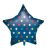 Csillag Blue Star fólia lufi 46 cm
