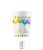 Happy Birthday Streamers papír pohár 8 db-os 200 ml FSC