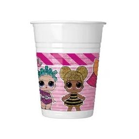 LOL Surprise Glitterati műanyag pohár 8 db-os 200 ml