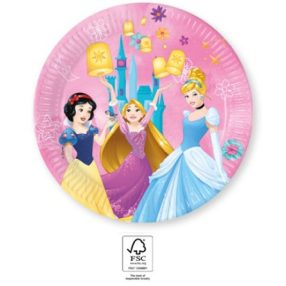   Disney Hercegnők Live Your Story papírtányér 8 db-os 23 cm FSC