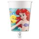 Disney Hercegnők Ariel Curious papír pohár 8 db-os 200 ml FSC