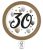 Happy Birthday 30 Milestone papírtányér 8 db-os 23 cm FSC