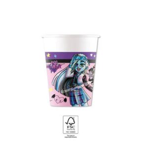 Monster High Friends papír pohár 8 db-os 200 ml FSC
