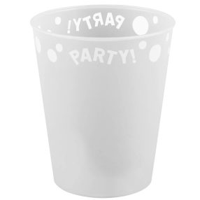 White, Fehér micro prémium műanyag pohár 250 ml