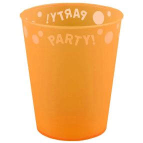 Narancssárga Orange micro prémium műanyag pohár 250 ml