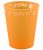 Narancssárga Orange micro prémium műanyag pohár 250 ml