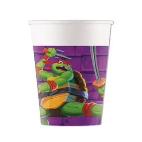   Tini Nindzsa Teknőcök Purple papír pohár 8 db-os 200 ml FSC