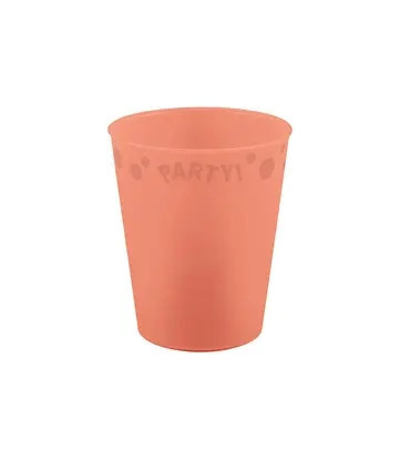 Lazacszín Pastel Salmon micro prémium műanyag pohár 250 ml