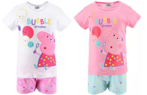 Peppa malac Bubble gyerek rövid pizsama 3 - 6 év / 98 - 116 cm