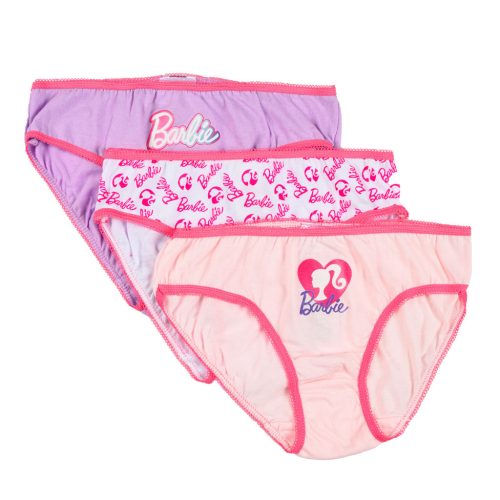 Barbie Pink Shadow gyerek fehérnemű, bugyi 3 darab/csomag 4 - 10 év / 104 - 140 cm