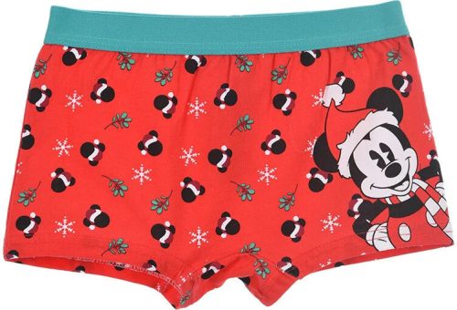 Disney Mickey Red Karácsonyi gyerek boxeralsó 2 - 8 év / 92 - 128 cm