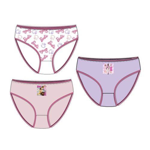 Barbie Girls gyerek fehérnemű, bugyi 3 darab/csomag 4 - 10 év / 104 - 140 cm