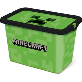 Minecraft Green műanyag tároló doboz 7 L