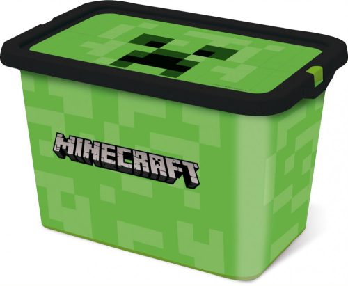Minecraft Green műanyag tároló doboz 7 L