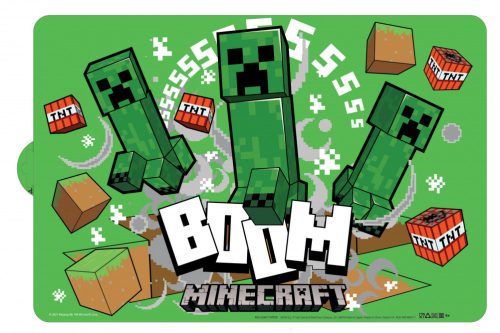 Minecraft Creeper tányéralátét