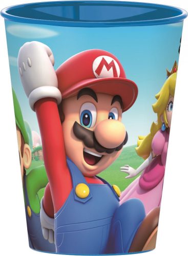 Super Mario Mushroom Kingdom műanyag pohár 260 ml