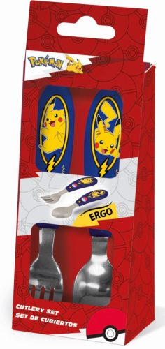 Pokémon Lightning fém ergo evőeszköz készlet - 2 darabos