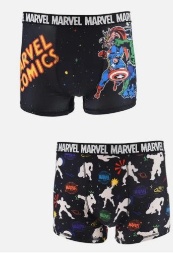 Bosszúállók Marvel Comics férfi boxeralsó 2 darab/csomag (S-XL)