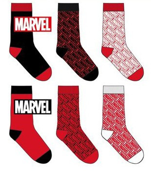 Marvel Red férfi zokni 39-46