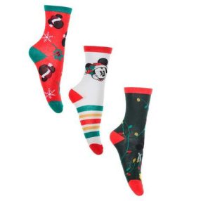 Disney Mickey Santa Hat Karácsonyi férfi zokni 36-44