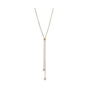 Victoria Rose gold színű rózsaszín köves nyaklánc