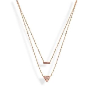 Victoria Rose gold színű rózsaszín köves nyaklánc