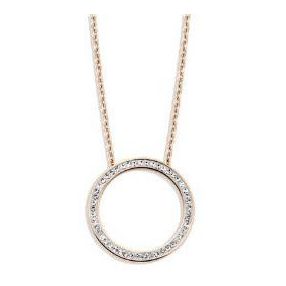 Victoria Rose gold színű fehér köves nyaklánc