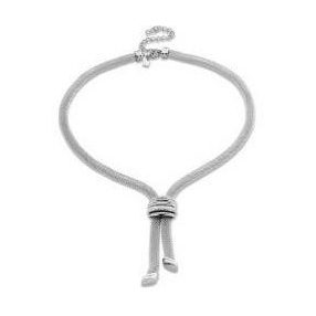 Victoria Ezüst színű vastag hálós nyaklánc