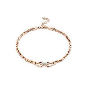 Victoria Rose gold színű fehér köves nyaklánc