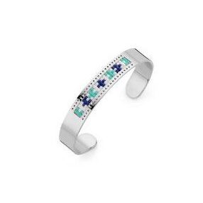 Victoria Ezüst színű színes köves karkötő